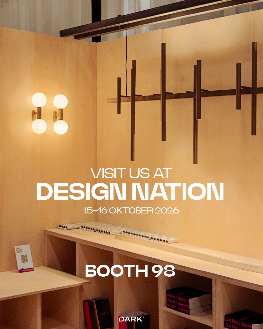 DESIGN. LIGHT. DARK.

We’re at DESIGN NATION Kortrijk! ⚡

Two days of bold ideas, inspiring encounters and lighting that refuses to go unnoticed.

Come discover the world of DARK.

📍 Design Nation — XPO Kortrijk
📅 October 15 & 16
📌 Booth 98

See you there!

#DARK #DesignNation #Kortrijk #LightingDesign #BelgianDesign #DesignThatStandsOut