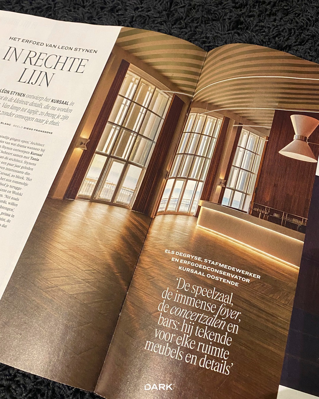 Last weekend in Knack Weekend: the SL53 — a piece of Belgian design heritage shining again.
Once designed by Léon Stynen for the iconic casino in Ostend, now respectfully reissued by DARK.
A timeless shape, remade for contemporary interiors — from a statement piece to a subtle accent. @knackweekend 

#SL53 #LeonStynen #BelgianDesign #DesignHeritage #DARK #DarkLighting #MadeInBelgium #LightingDesign #Interiors #ArchitecturalLighting #darkbe #darklighting #interiordesign #design #designverlichting #ikkoopbelgisch #belgischmerk #belgiandesign #interieurdesign #interiordesign #productdesign #designlighting #lighting #verlichting #wealllovethedark