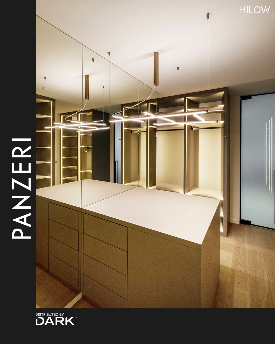 Endless lines. Endless possibilities.
HILOW by Panzeri transforms light into an architectural element — suspended or surface mounted, on ceiling or wall, with configurations that adapt freely to every interior.
Double emission, refined finishes and a clean linear design make it the perfect choice for creating atmosphere, rhythm and visual impact.
Available in white, satin black, bronze, mat brass and titanium.

#HILOW #Panzeri #LightingDesign #InteriorDesign #DesignLighting #ArchitecturalLighting #ModernInteriors #DecorativeLighting #MadeInItaly