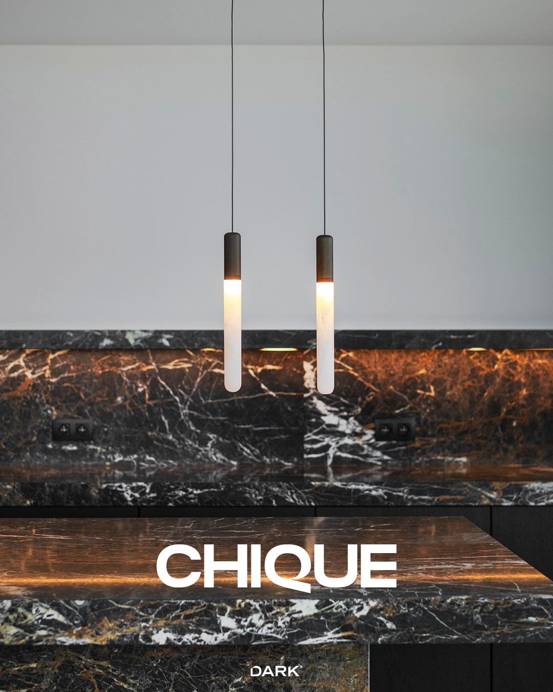Slim silhouette. Warm glow. Pure CHIQUE.

Suspended above a kitchen island or mounted beside the bed—a small detail that sets the mood.

Available as a pendant or wall fixture.

Swipe to discover CHIQUE in different settings. Which would you choose?

#CHIQUE #DARK #LightingDesign #InteriorInspiration #PendantLighting #WallLighting
