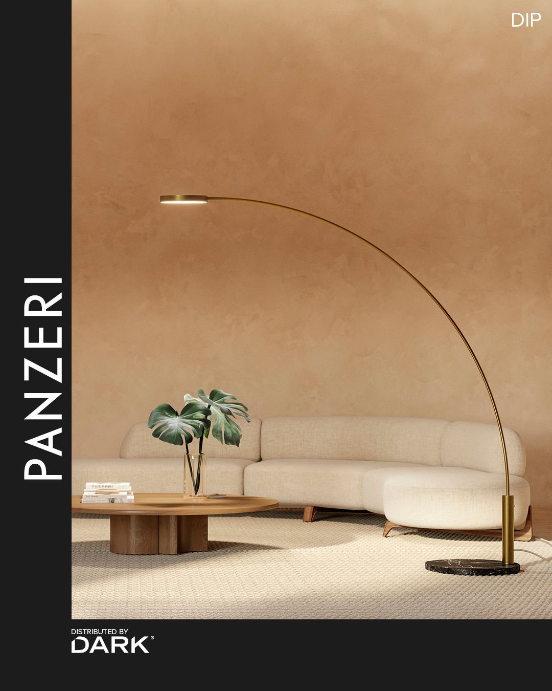 Light, exactly where you want it.
DIP by PANZERI combines a refined curved silhouette with an adjustable light head, bringing focused light to interiors and outdoor spaces with effortless elegance.
From suspension to wall, ceiling and floor versions, every detail is carefully considered — including striking Black Marquina marble and travertine bases for the indoor floor model.
Minimal form. Beautiful materials. Precise light.
DIP by PANZERI — distributed by DARK.

 #Panzeri #DIP #LightingDesign #InteriorLighting #ArchitecturalLighting #DesignLighting #InteriorDesign #MadeInItaly #LightInspiration