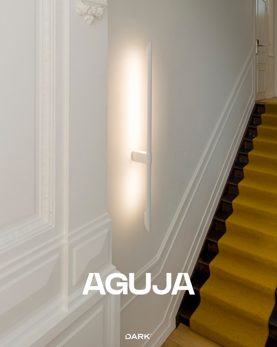 A line of light.
Sharp in form. Soft in presence.
AGUJA—Spanish for “needle”—is a sleek, linear wall lamp designed by renowned Catalan architect Ricardo Bofill for DARK.
Minimal shape. Maximum atmosphere.

#DARKlighting #AGUJA #RicardoBofill #DesignerLighting #WallLight #BelgianDesign #ArchitecturalLighting