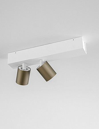 Tiki Box 2 - White/Bronze Light